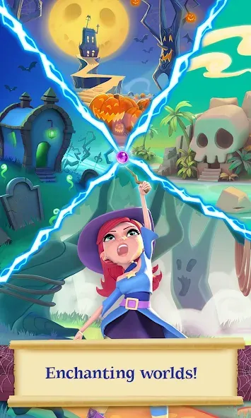 Взлом Bubble Witch 2 Saga — Безлимитные жизни и усилители — скриншот 3