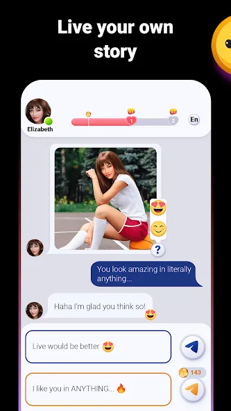 Love Stories: Dating game MOD — Безлимитные билеты и алмазы на Андроид — скриншот 5