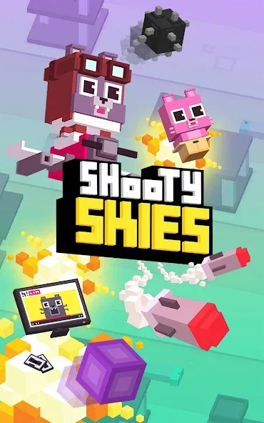 Скачать Shooty Skies — Безлимитные деньги и открыты все самолеты — скриншот 1