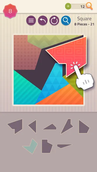 Скачать Polygrams - Tangram Puzzles — Без рекламы и все пазлы открыты — скриншот 1 Скачать Polygrams - Tangram Puzzles — Без рекламы и все пазлы открыты — скриншот 1