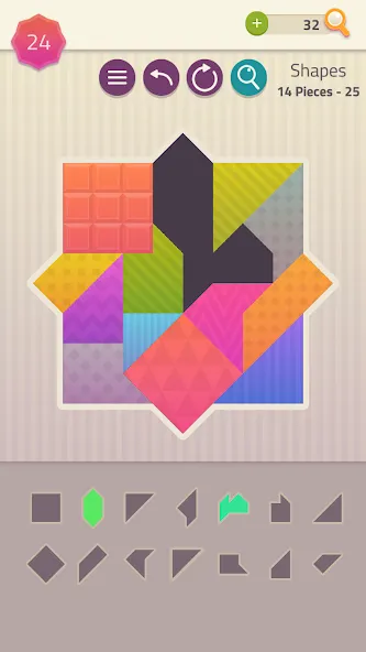Скачать Polygrams - Tangram Puzzles — Без рекламы и все пазлы открыты — скриншот 4 Скачать Polygrams - Tangram Puzzles — Без рекламы и все пазлы открыты — скриншот 4