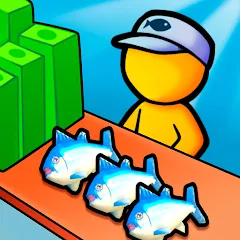 Взломанная My Fish Mart: Idle Tycoon Game на Андроид — Безлимитные деньги и товары