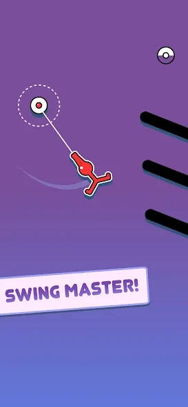 Stickman Hook MOD APK — Безлимитные монеты и все уровни — скриншот 3