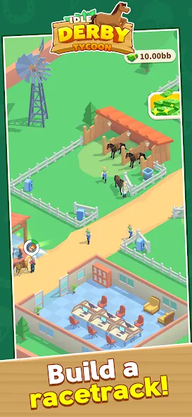 Скачать Idle Derby Tycoon — Модификация Безлимитные деньги и ускоренное развитие — скриншот 1 Скачать Idle Derby Tycoon — Модификация Безлимитные деньги и ускоренное развитие — скриншот 1
