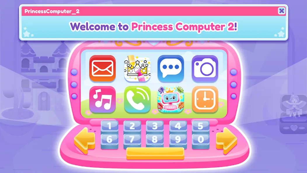 Princess Computer 2 Girl Games — Взломанная версия (Все наряды и уровни открыты) — скриншот 1 Princess Computer 2 Girl Games — Взломанная версия (Все наряды и уровни открыты) — скриншот 1