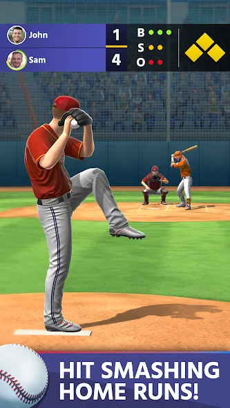 Скачать Baseball: Home Run Sports Game на Android — Безлимитные деньги и энергия — скриншот 2 Скачать Baseball: Home Run Sports Game на Android — Безлимитные деньги и энергия — скриншот 2