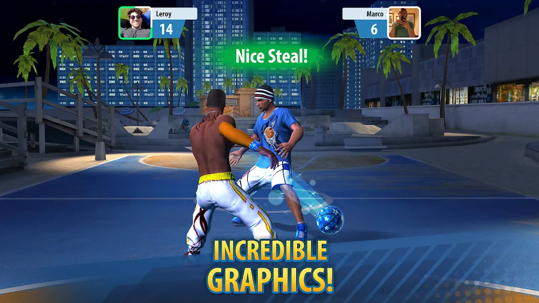 Скачать взлом Basketball Stars: Multiplayer на Андроид — Безлимитные деньги и все мячи открыты — скриншот 4