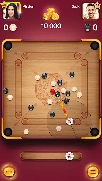Carrom Pool: Disc Game — Мод: Безлимитные монеты и разблокированные кии — скриншот 4