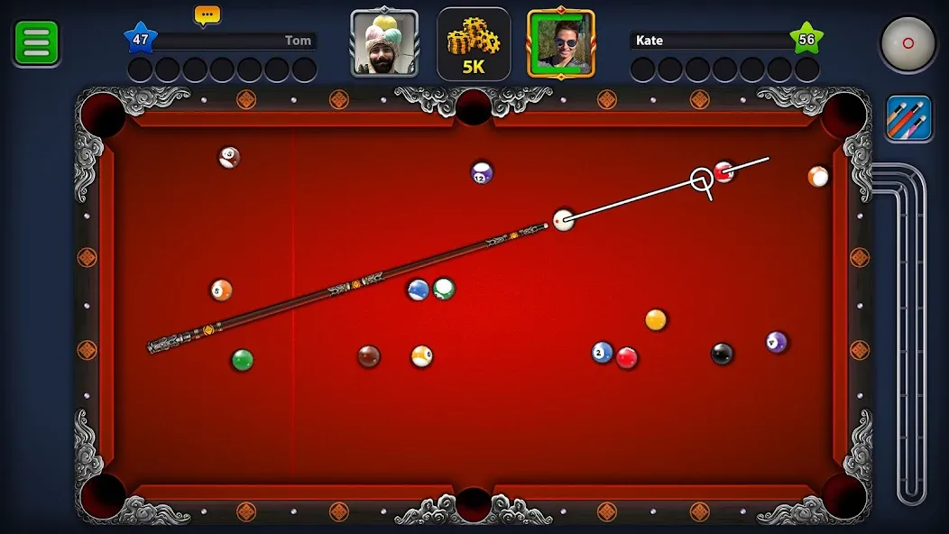 Скачать 8 Ball Pool MOD APK — Безлимитные монеты и кий — скриншот 2