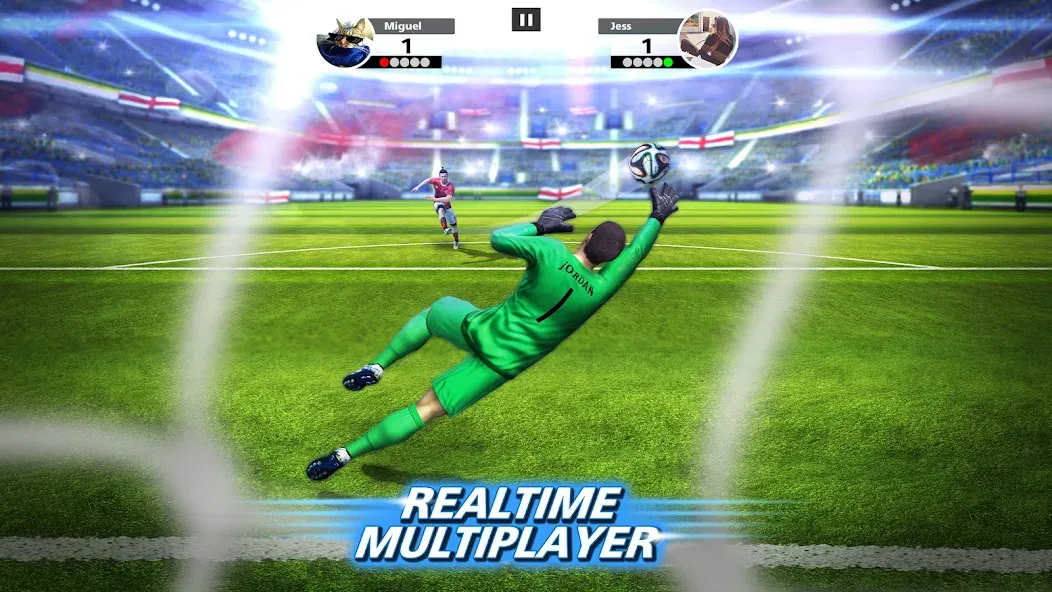 Football Strike: Online Soccer — Взломанная версия (Безлимитные деньги и энергия) — скриншот 2