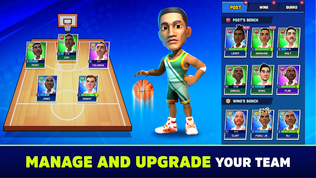 Mini Basketball MOD APK на Android — Безлимитные деньги и улучшения — скриншот 3 Mini Basketball MOD APK на Android — Безлимитные деньги и улучшения — скриншот 3