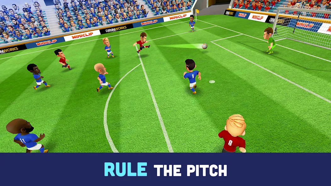 Взлом Mini Football - Mobile Soccer — Безлимитные монеты и открыты команды — скриншот 3