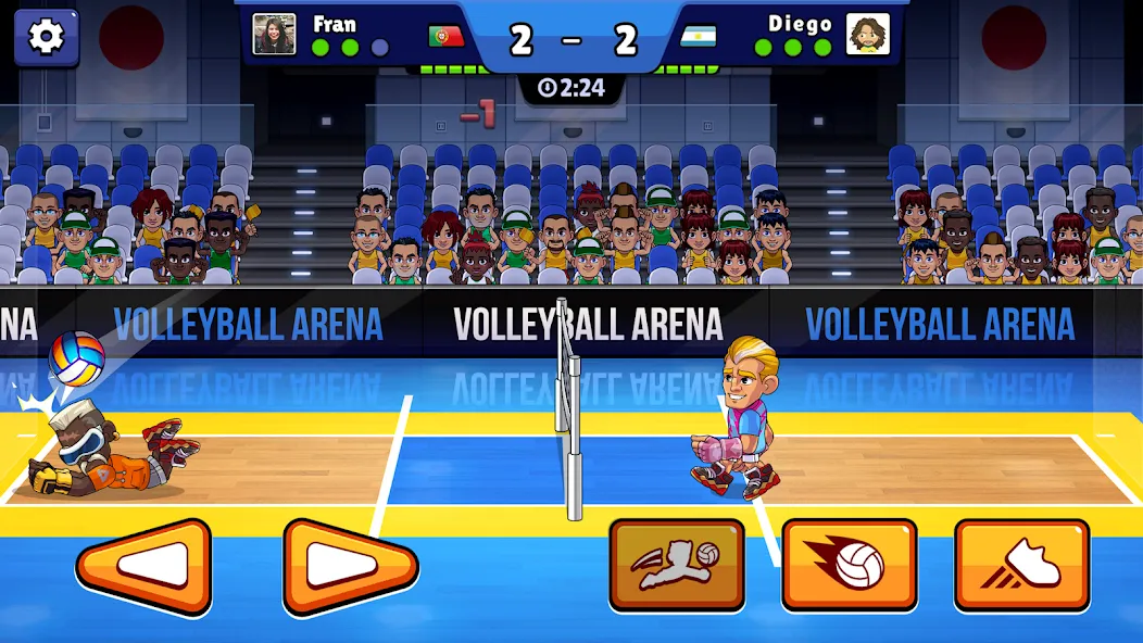 Скачать взлом Volleyball Arena: Spike Hard на Андроид — Безлимитные деньги и открыты уровни — скриншот 1 Скачать взлом Volleyball Arena: Spike Hard на Андроид — Безлимитные деньги и открыты уровни — скриншот 1