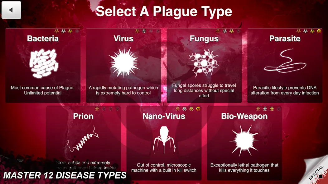 Взлом Plague Inc. — Разблокированы все вирусы и сценарии — скриншот 4 Взлом Plague Inc. — Разблокированы все вирусы и сценарии — скриншот 4