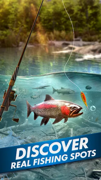 Ultimate Fishing! Fish Game — Безлимитные деньги и приманки — скриншот 3 Ultimate Fishing! Fish Game — Безлимитные деньги и приманки — скриншот 3