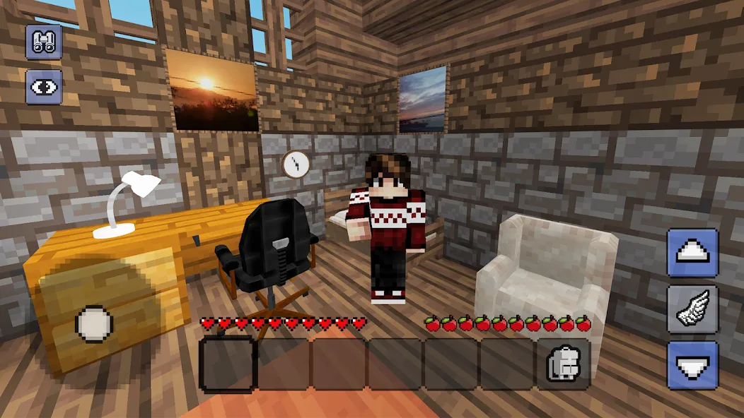Megacraft - Block Craft на Андроид — Безлимитные ресурсы и открыты все блоки — скриншот 1