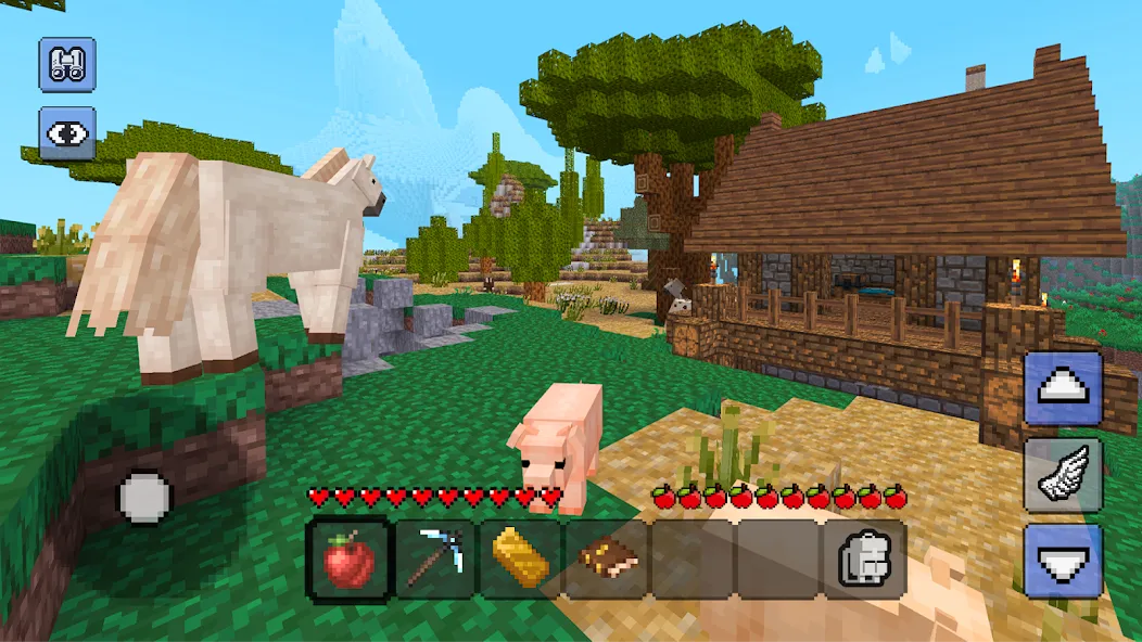 Megacraft - Block Craft на Андроид — Безлимитные ресурсы и открыты все блоки — скриншот 5