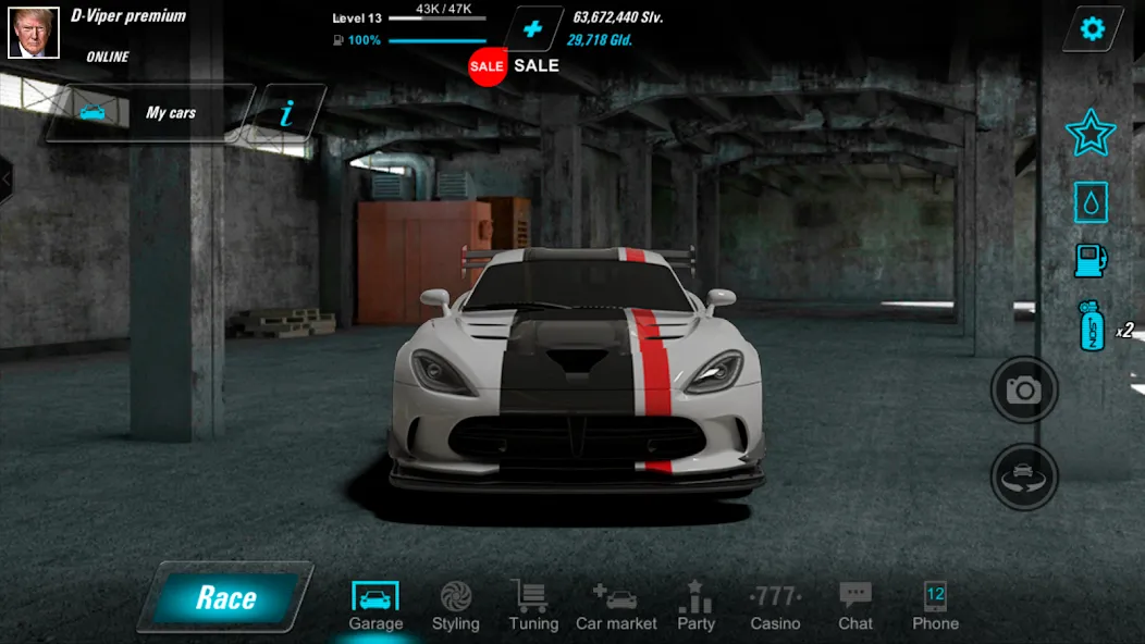 Скачать Forbidden Racing (Мод: Безлимитные деньги и все машины) на Андроид — скриншот 3