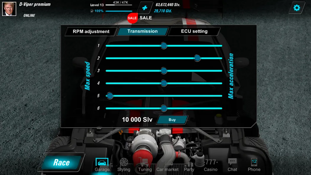 Скачать Forbidden Racing (Мод: Безлимитные деньги и все машины) на Андроид — скриншот 4
