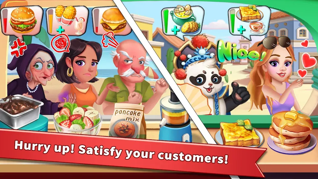 Rising Super Chef - Cook Fast MOD APK — Безлимитные монеты и энергия — скриншот 3