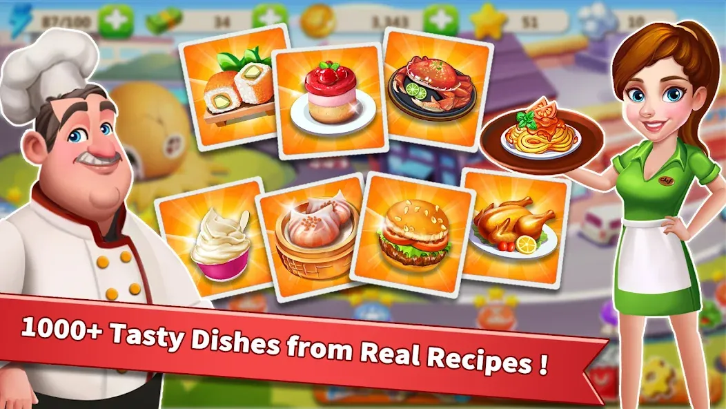 Rising Super Chef - Cook Fast MOD APK — Безлимитные монеты и энергия — скриншот 5