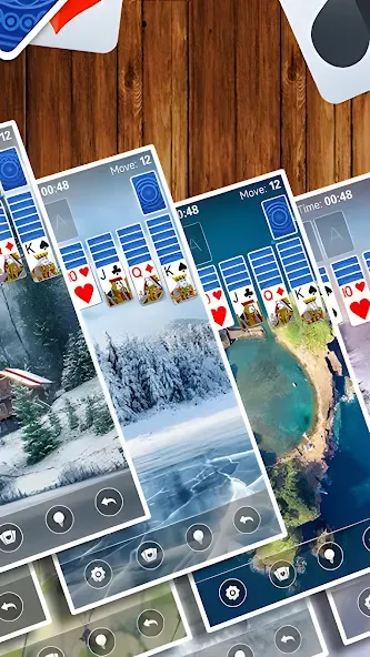 Solitaire Card Game MOD APK — Без рекламы и безлимитные подсказки — скриншот 4