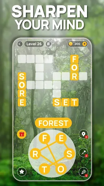 Взлом Word Scenery: Crossword — Безлимитные подсказки и открыты уровни — скриншот 2