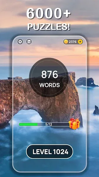 Взлом Word Scenery: Crossword — Безлимитные подсказки и открыты уровни — скриншот 4