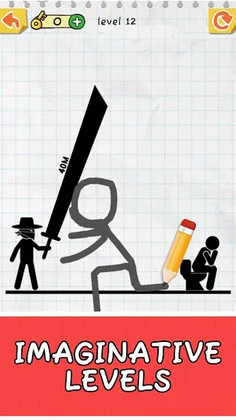 Скачать Draw 2 Save: Stickman Puzzle с модом — Без рекламы и открыты все уровни — скриншот 1