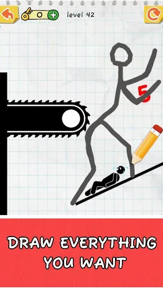 Скачать Draw 2 Save: Stickman Puzzle с модом — Без рекламы и открыты все уровни — скриншот 3