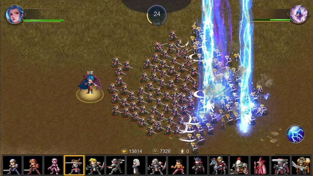 Скачать Miragine War MOD APK — Безлимитные ресурсы и усиленные юниты — скриншот 3
