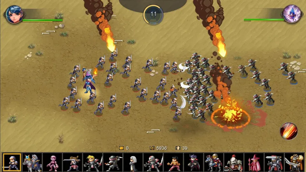 Скачать Miragine War MOD APK — Безлимитные ресурсы и усиленные юниты — скриншот 4