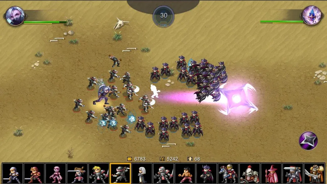 Скачать Miragine War MOD APK — Безлимитные ресурсы и усиленные юниты — скриншот 5