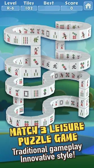 Скачать 3D Mahjong Triple Tile Match — Последняя версия (Безлимитные монеты и подсказки) — скриншот 1