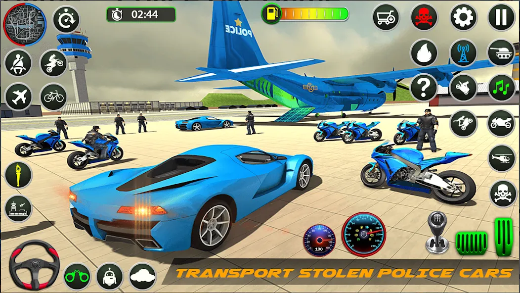 Police Game – Police Car Game — Мод: Безлимитные деньги и все машины — скриншот 1