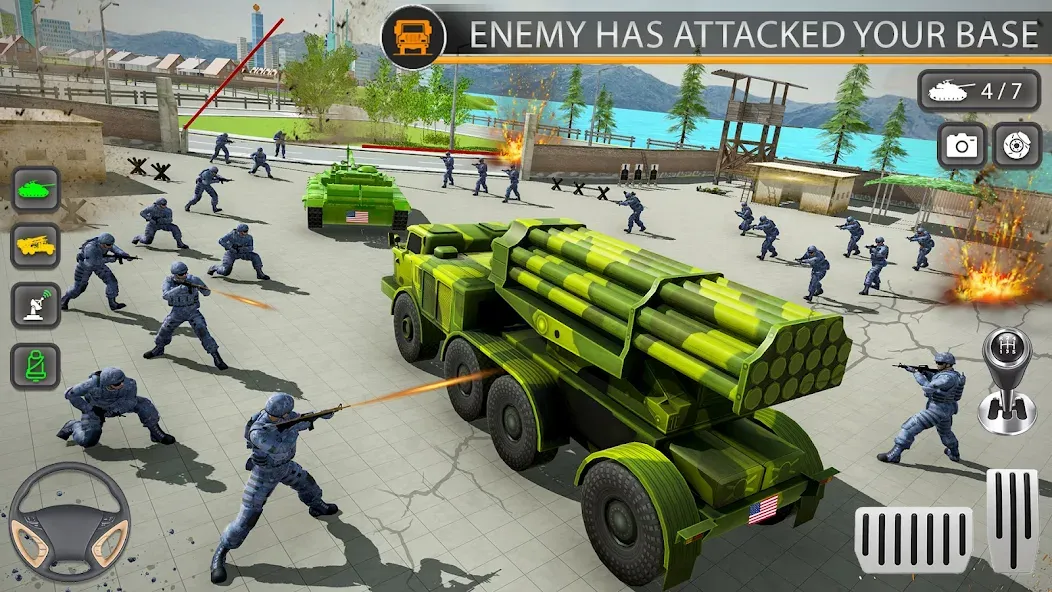 Скачать Army Transport Military Games на телефон — Безлимитное топливо и все миссии — скриншот 1