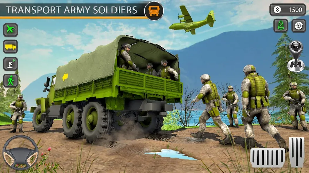 Скачать Army Transport Military Games на телефон — Безлимитное топливо и все миссии — скриншот 2