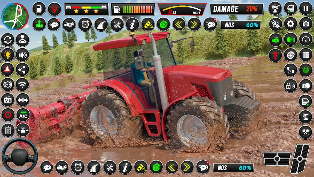 Indian Tractor Games Simulator (Мод Безлимитные деньги и топливо) — скриншот 1