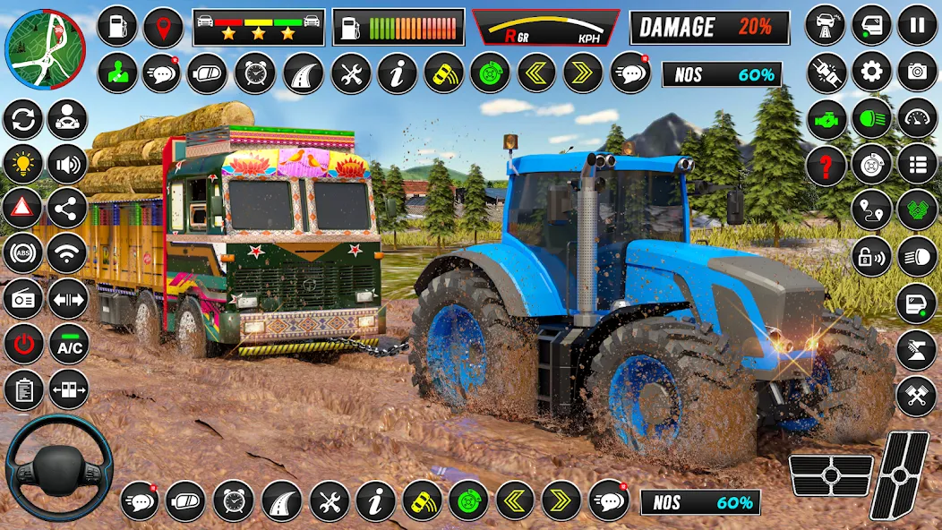 Indian Tractor Games Simulator (Мод Безлимитные деньги и топливо) — скриншот 2