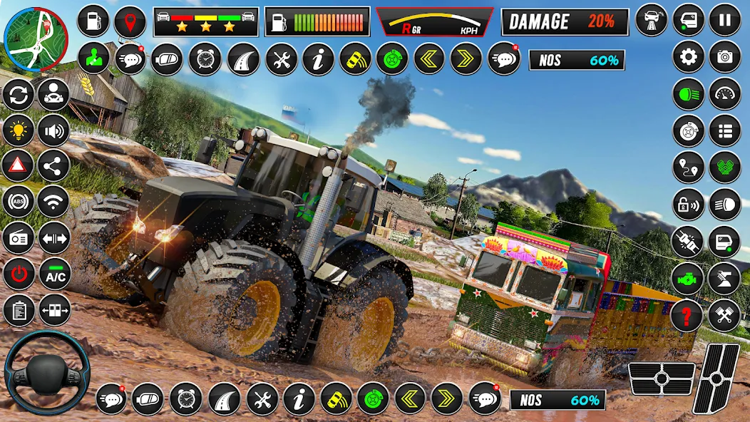 Indian Tractor Games Simulator (Мод Безлимитные деньги и топливо) — скриншот 3
