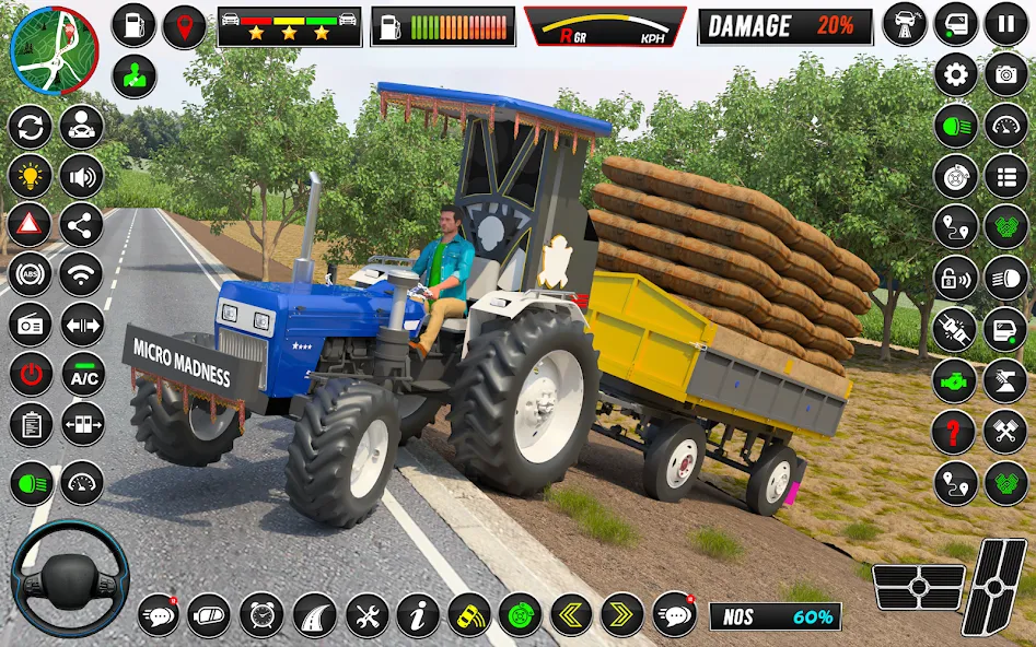 Indian Tractor Games Simulator (Мод Безлимитные деньги и топливо) — скриншот 4