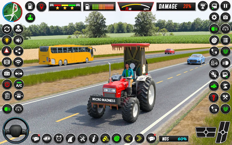 Indian Tractor Games Simulator (Мод Безлимитные деньги и топливо) — скриншот 5