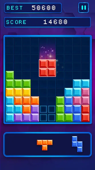 Block Puzzle: Popular Game MOD APK на Android — Безлимитные подсказки и бонусы — скриншот 1