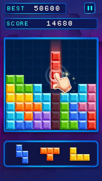 Block Puzzle: Popular Game MOD APK на Android — Безлимитные подсказки и бонусы — скриншот 3