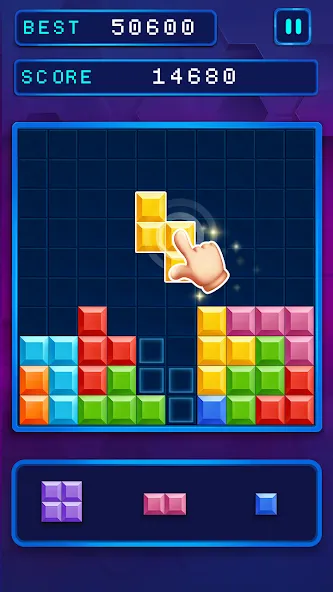 Block Puzzle: Popular Game MOD APK на Android — Безлимитные подсказки и бонусы — скриншот 4