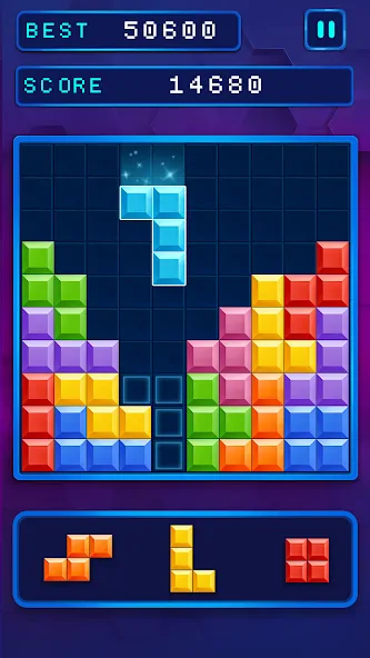 Block Puzzle: Popular Game MOD APK на Android — Безлимитные подсказки и бонусы — скриншот 5