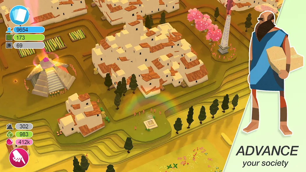 Скачать взлом Godus на Андроид — Безлимитные ресурсы и божественная сила — скриншот 2
