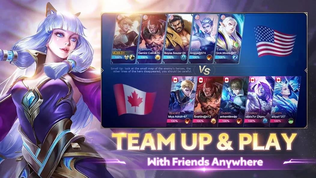 Скачать взломанную Mobile Legends: Bang Bang — Бесплатные скины и алмазы — скриншот 3