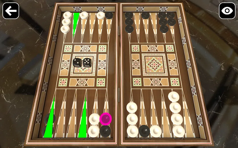 Original Backgammon Mod APK Без рекламы и все функции открыты — Скачать на Андроид — скриншот 2