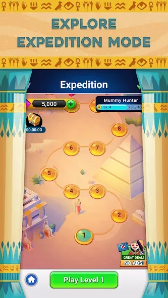 Скачать взломанную Pyramid Solitaire - Card Games — Без рекламы и бесконечные подсказки — скриншот 1
